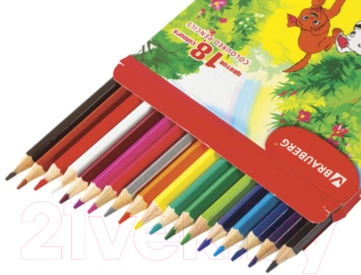 Набор цветных карандашей Brauberg My Lovely Dogs / 180546