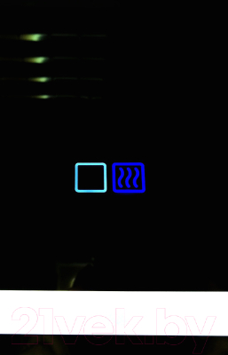 Зеркало Пекам Ring 1 70x70spcl / ring1-70x70spcl (с подогревом, подсветкой, сенсором на прикосновение и часами)