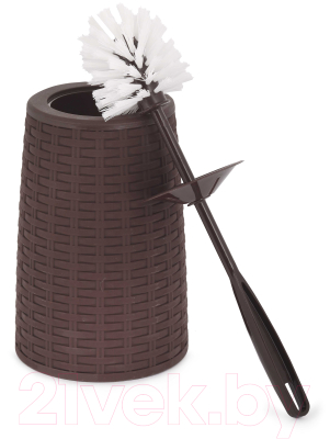 Ершик для унитаза Альтернатива Плетенка / М8309 (венге)