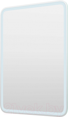 Зеркало Пекам Marta 1 60x80 / marta1-60x80scl (с подсветкой, сенсором на прикосновение и часами) - фото