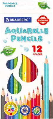 Набор акварельных карандашей Brauberg Premium / 181671 - фото