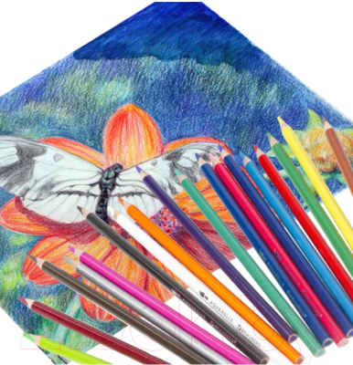 Набор акварельных карандашей Brauberg Premium / 181672