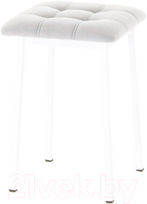 Табурет AMC Comfort 7.6.6 (ткань серый/белый) - фото