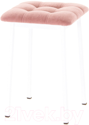 Табурет AMC Comfort 7.6.7 (ткань розовый/белый) - фото