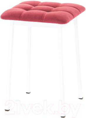 Табурет AMC Comfort 7.6.8 (ткань красный/белый) - фото