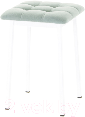 Табурет AMC Comfort 7.6.10 (ткань мятный/белый) - фото
