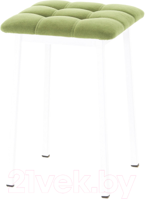Табурет AMC Comfort 7.6.11 (ткань фисташковый/белый) - фото