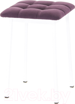 Табурет AMC Comfort 7.6.14 (ткань баклажан/белый) - фото