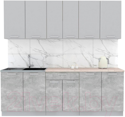 Готовая кухня Интерлиния Мила Лайт 2.2 - фото