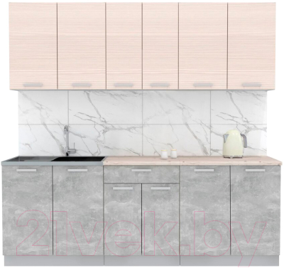 Готовая кухня Интерлиния Мила Лайт 2.2 - фото