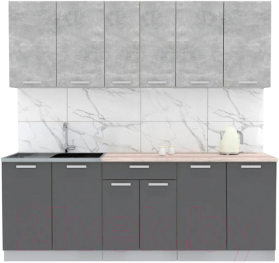 Готовая кухня Интерлиния Мила Лайт 2.2 - фото