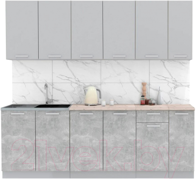 Готовая кухня Интерлиния Мила Лайт 2.3 - фото