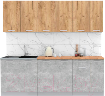 Готовая кухня Интерлиния Мила Лайт 2.3 - фото