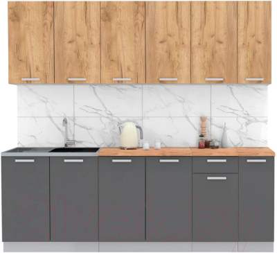 Готовая кухня Интерлиния Мила Лайт 2.3 - фото