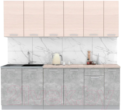 Готовая кухня Интерлиния Мила Лайт 2.3 - фото