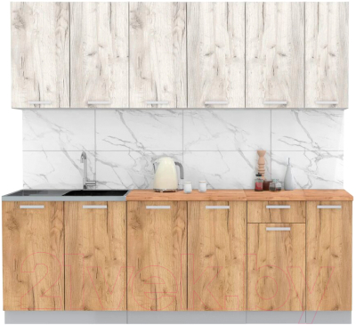 Готовая кухня Интерлиния Мила Лайт 2.3 - фото