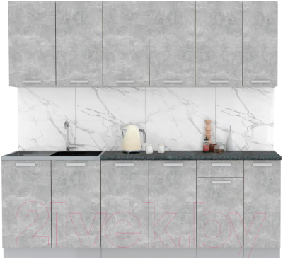Готовая кухня Интерлиния Мила Лайт 2.3 - фото