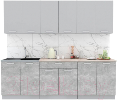 Готовая кухня Интерлиния Мила Лайт 2.4 - фото