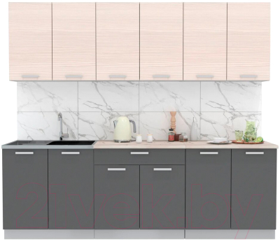 Готовая кухня Интерлиния Мила Лайт 2.4 - фото