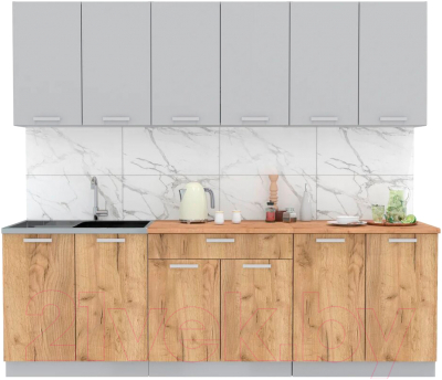 Готовая кухня Интерлиния Мила Лайт 2.4 - фото