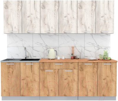 Готовая кухня Интерлиния Мила Лайт 2.4 - фото