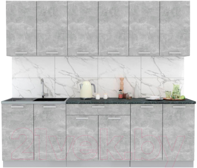 Готовая кухня Интерлиния Мила Лайт 2.4 - фото