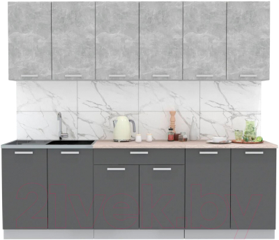 Готовая кухня Интерлиния Мила Лайт 2.4 - фото