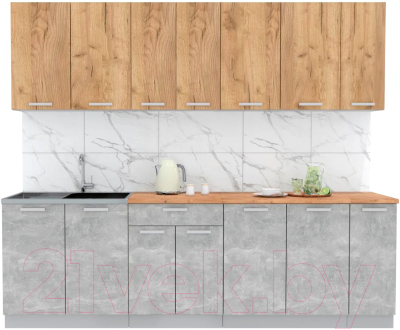 Готовая кухня Интерлиния Мила Лайт 2.5 - фото