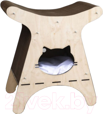 Домик-когтеточка Чешир Викинг - фото