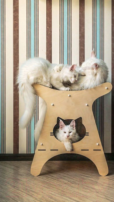 Домик-когтеточка Чешир Викинг