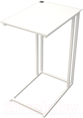 Приставной столик РасГар Престиж (белый/белый) - фото