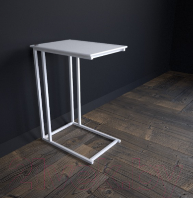 Приставной столик РасГар Престиж (белый/белый)