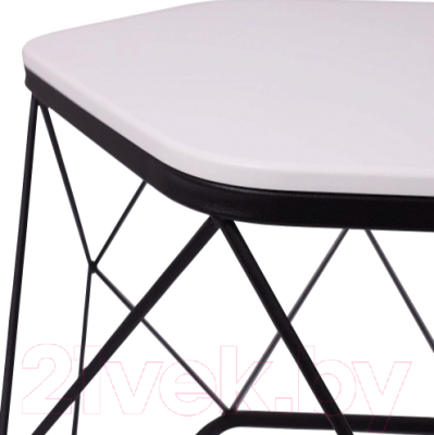 Журнальный столик РасГар Арена (черный/белый)