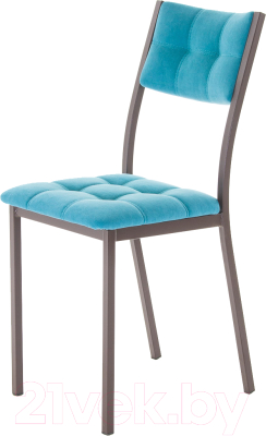 Стул AMC Comfort 3.2.13 (ткань бирюзовый/коричневый) - фото