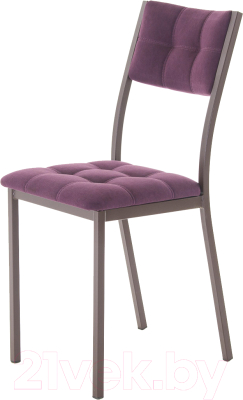 Стул AMC Comfort 3.2.14 (ткань баклажан/коричневый) - фото