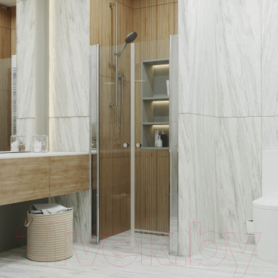 Душевая дверь Triton Дабл 90x185 (прозрачное стекло)