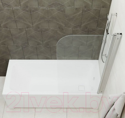 Стеклянная шторка для ванны Triton Соло 75x140