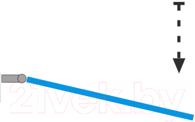 Стеклянная шторка для ванны Triton Соло 75x140