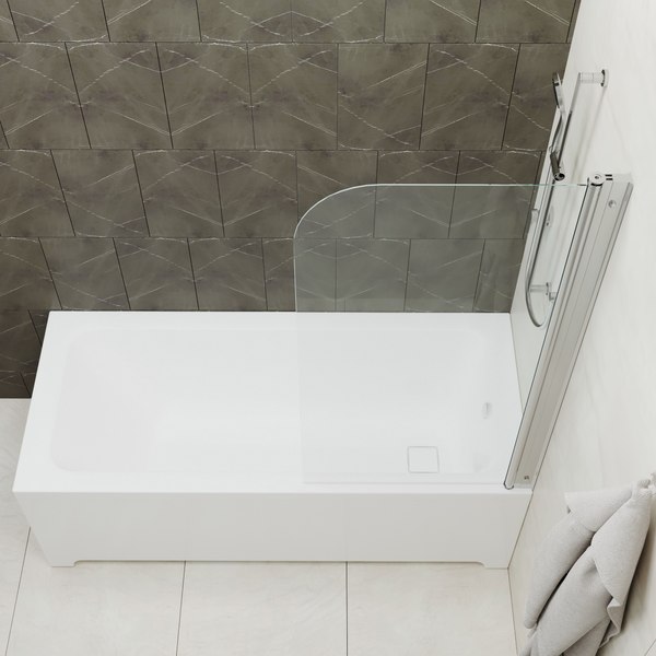 Стеклянная шторка для ванны Triton Соло 75x140