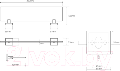 Полка для ванной Bemeta Beta 132122042