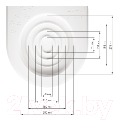 Туалет-лоток Альтернатива Для приучения кошек к унитазу / М5998