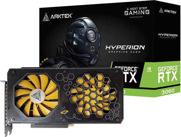 Видеокарта Arktek RTX 3060 Twin 12GB DDR6 (AKN3060D6S12GH1)
