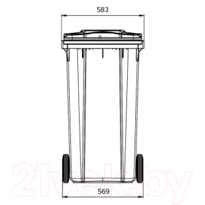 Контейнер для мусора Ese 240л