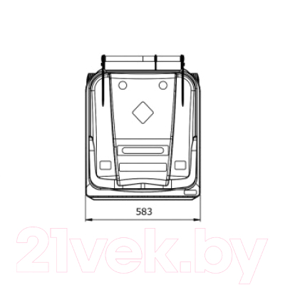 Контейнер для мусора Ese 240л