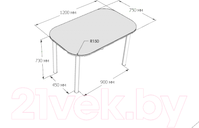 Обеденный стол Senira Р-001-02