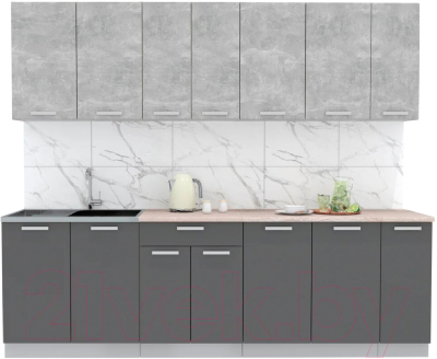 Готовая кухня Интерлиния Мила Лайт 2.5 - фото