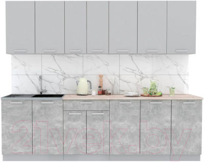 Готовая кухня Интерлиния Мила Лайт 2.6 - фото