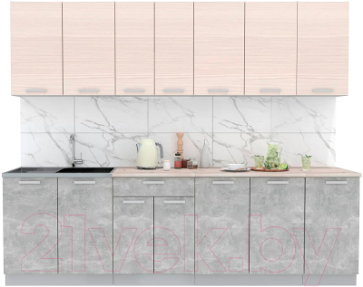 Готовая кухня Интерлиния Мила Лайт 2.6 - фото