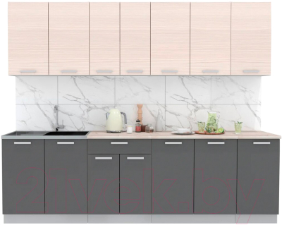 Готовая кухня Интерлиния Мила Лайт 2.6 - фото