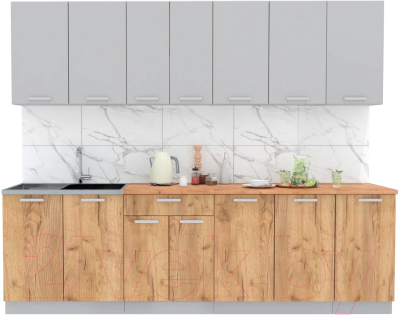 Готовая кухня Интерлиния Мила Лайт 2.6 - фото